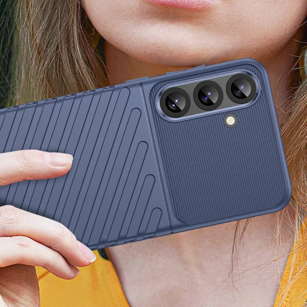 Thunder Case for Samsung Galaxy S25+ Silicone Armored Cover - Blueeng