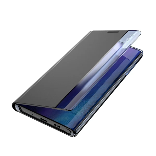 New Sleep Case for Samsung Galaxy S25+ Cover with Flip and Stand - Blackeng