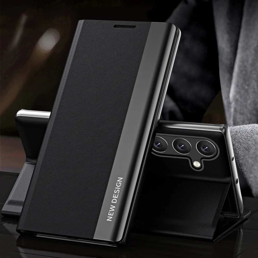 Sleep Case Pro Samsung Galaxy S25+ Case with Flip and Stand - Blackeng