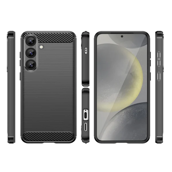 Carbon Case for Samsung Galaxy S25+ - Blackeng