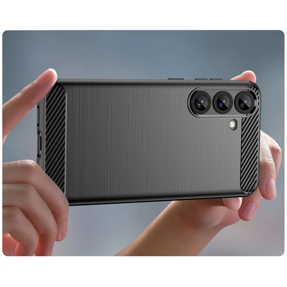 Carbon Case for Samsung Galaxy S25+ - Blackeng