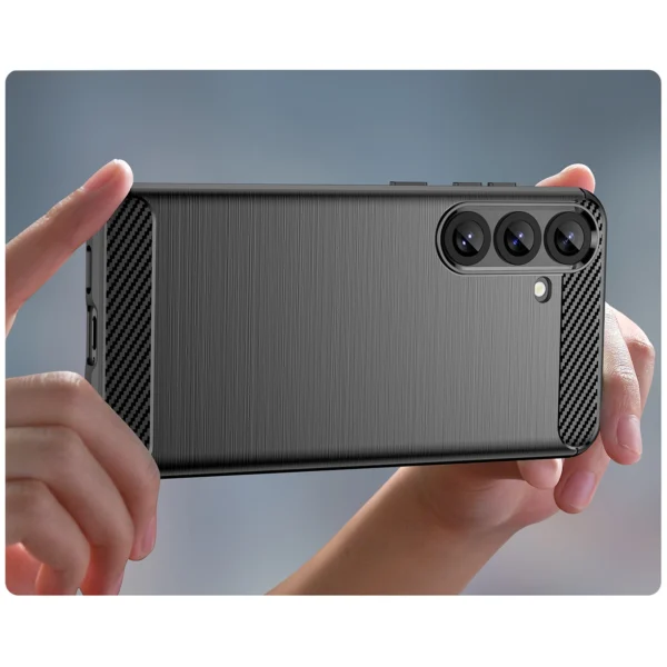 Carbon Case for Samsung Galaxy S25+ - Blackeng