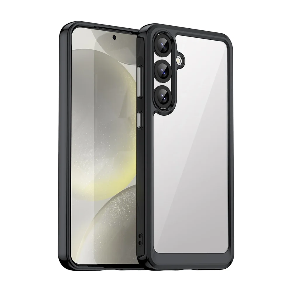 Outer Space Case with Gel Frame for Samsung Galaxy S25+ - Blackeng