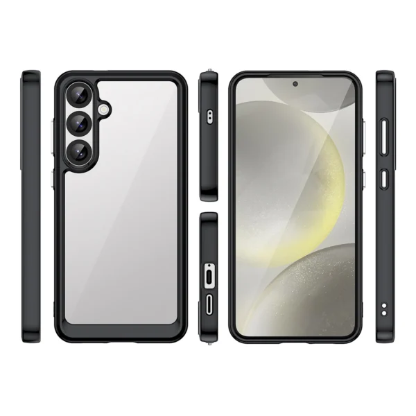 Outer Space Case with Gel Frame for Samsung Galaxy S25+ - Blackeng