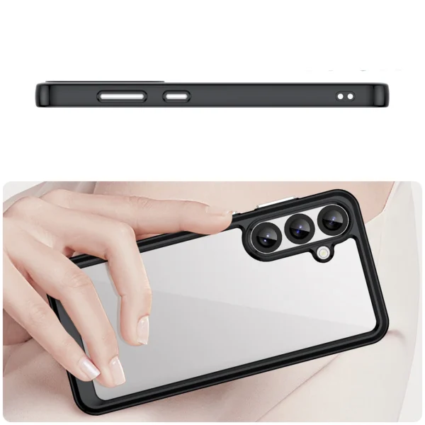 Outer Space Case with Gel Frame for Samsung Galaxy S25+ - Blackeng