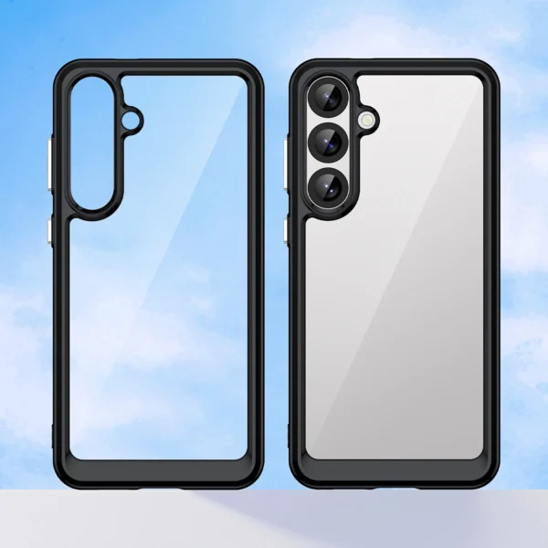 Outer Space Case with Gel Frame for Samsung Galaxy S25+ - Blackeng