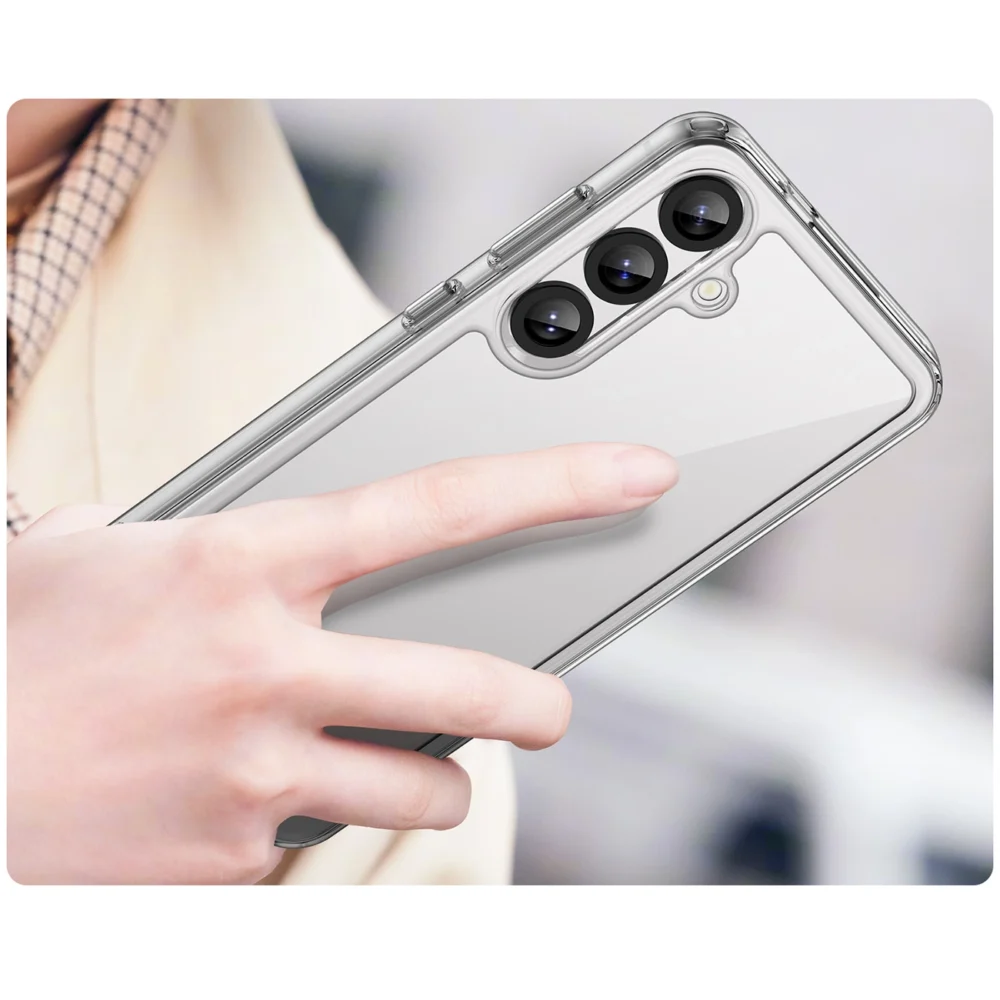 Outer Space Case with Gel Frame for Samsung Galaxy S25+ - Transparenteng