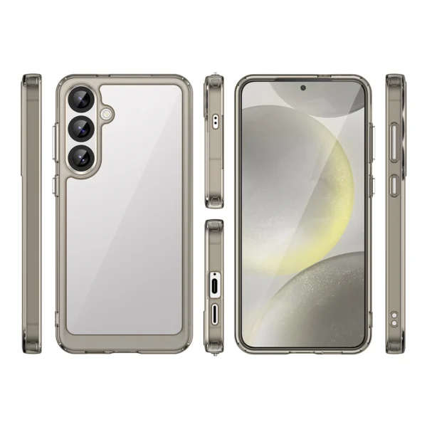Outer Space Case with Gel Frame for Samsung Galaxy S25+ - Clear Blackeng