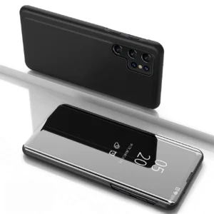 Clear View Case for Samsung Galaxy S25 Ultra Flip Cover - Blackeng