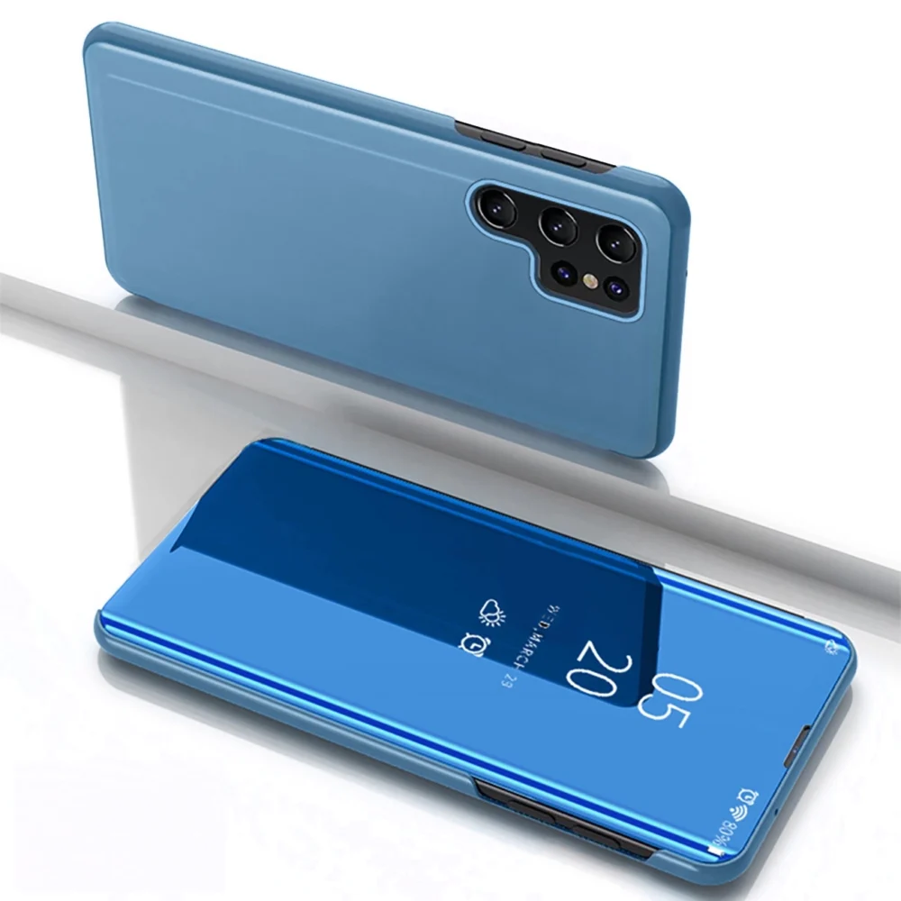 Clear View Case for Samsung Galaxy S25 Ultra Flip Cover - Blueeng