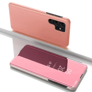 Clear View Case for Samsung Galaxy S25 Ultra Flip Cover - Pinkeng