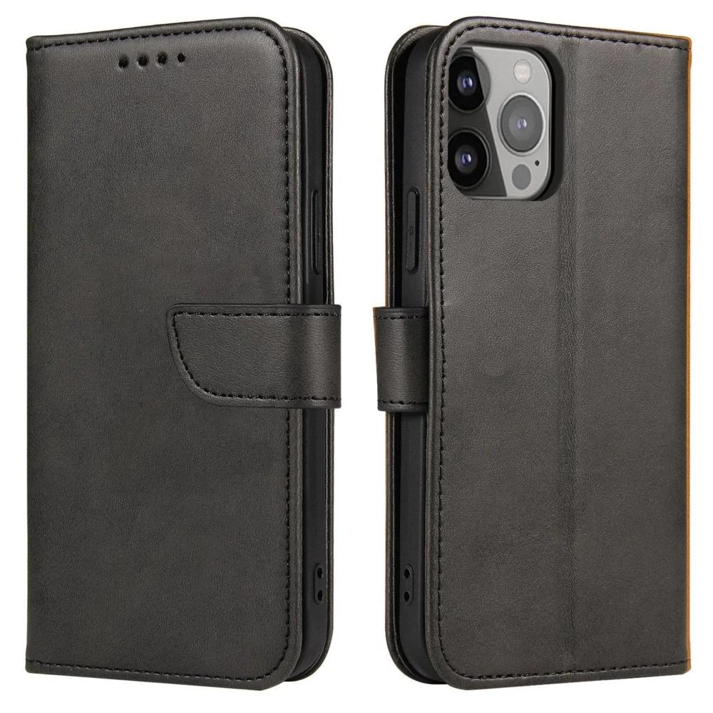 Magnet Case with Flip for Samsung Galaxy S25 Ultra - Blackeng