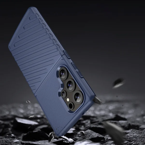 Thunder Case Samsung Galaxy S25 Ultra Silicone Armored Case - Blueeng