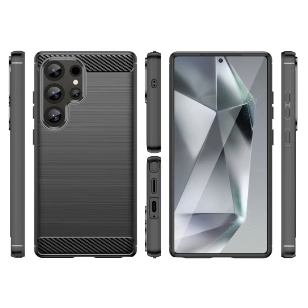 Carbon Case for Samsung Galaxy S25 Ultra - Blackeng