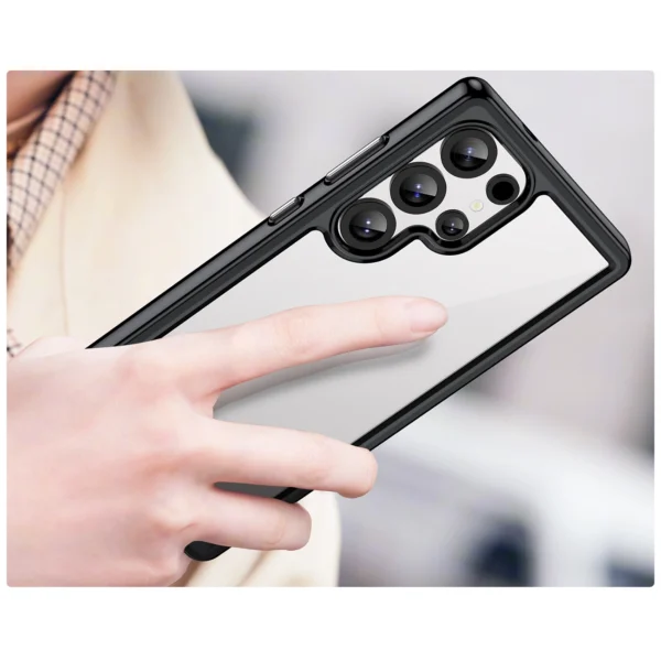Outer Space Case with Gel Frame for Samsung Galaxy S25 Ultra - Blackeng