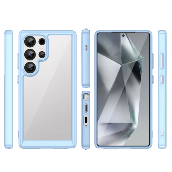 Outer Space Case with Gel Frame for Samsung Galaxy S25 Ultra - Blueeng