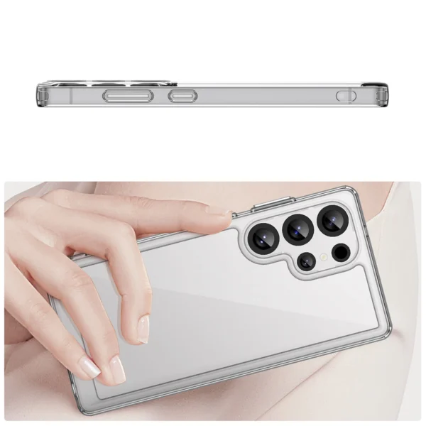 Outer Space Case Silicone Case with Gel Frame for Samsung Galaxy S25 Ultra - Transparenteng