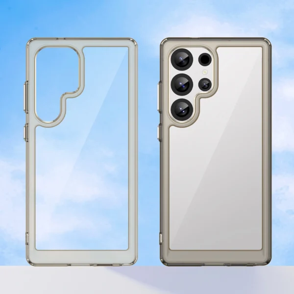 Outer Space Case with Gel Frame for Samsung Galaxy S25 Ultra - Clear Blackeng