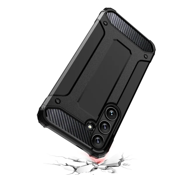 Hybrid Armor Case for Samsung Galaxy S24 FE Armored Hybrid Case - Blackeng