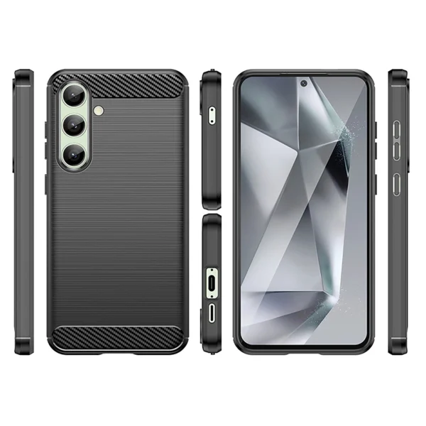 Carbon Case for Samsung Galaxy S24 FE - Blackeng