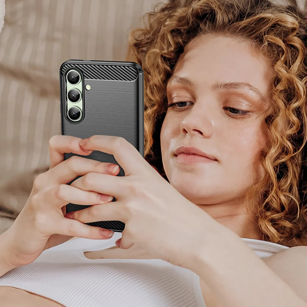 Carbon Case for Samsung Galaxy S24 FE - Blackeng