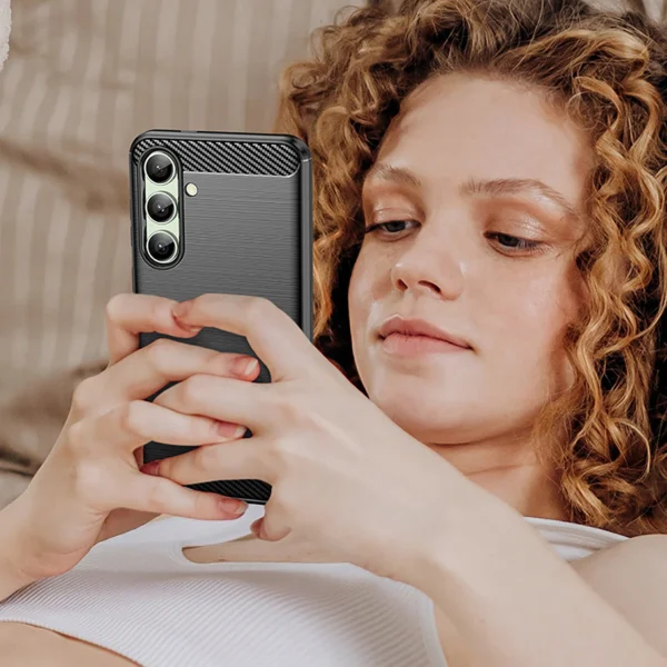 Carbon Case for Samsung Galaxy S24 FE - Blackeng