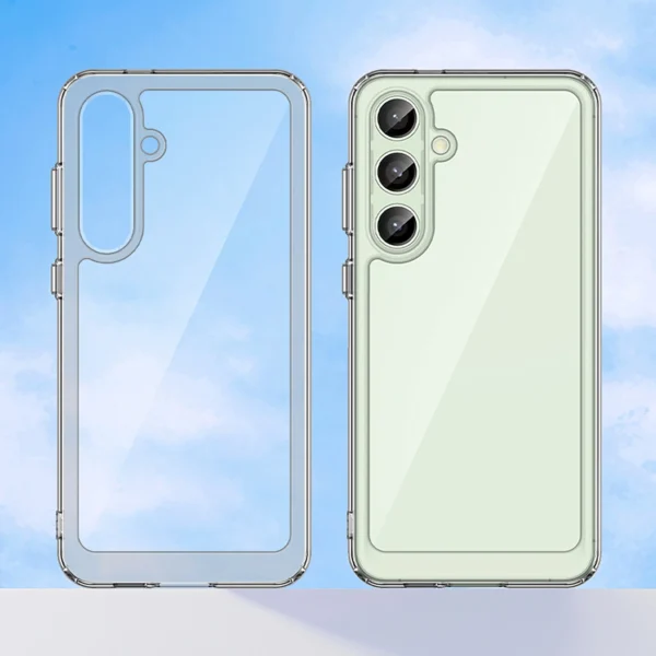 Outer Space Case with Gel Frame for Samsung Galaxy S24 FE - Transparenteng
