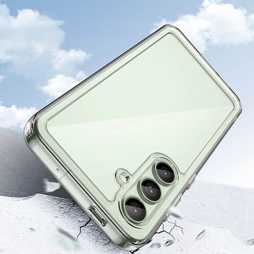 Outer Space Case with Gel Frame for Samsung Galaxy S24 FE - Transparenteng