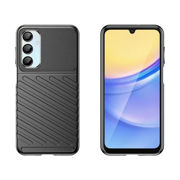 Thunder Case for Samsung Galaxy A16 / A16 5G Silicone Armored Cover - Blackeng