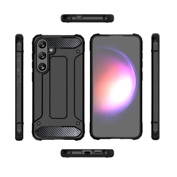 Hybrid Armor Case for Samsung Galaxy A16 / A16 5G Armored Hybrid Case - Blackeng