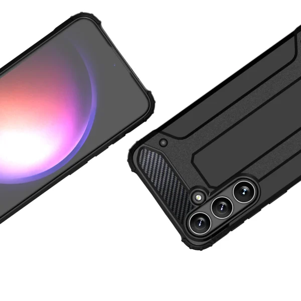 Hybrid Armor Case for Samsung Galaxy A16 / A16 5G Armored Hybrid Case - Blackeng