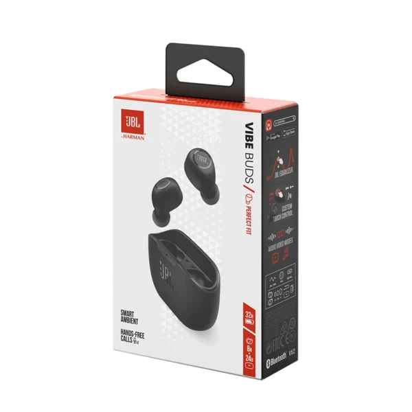 JBL Wave Buds In-Ear Headphones - Blackeng