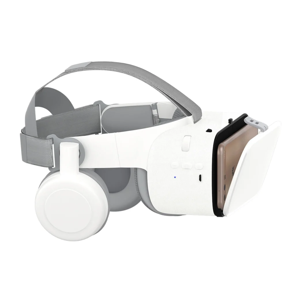 VR 3D Glasses for Phone BoboVR Z6 with Headphones - Whiteeng