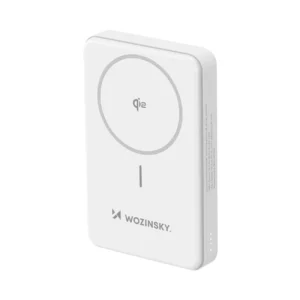 Powerbank Wozinsky WLWP-10KA0Y3WS 22.5W PD Qi2 10000 mAh, with stand, 1x USB-A, 1x USB-C - whiteeng