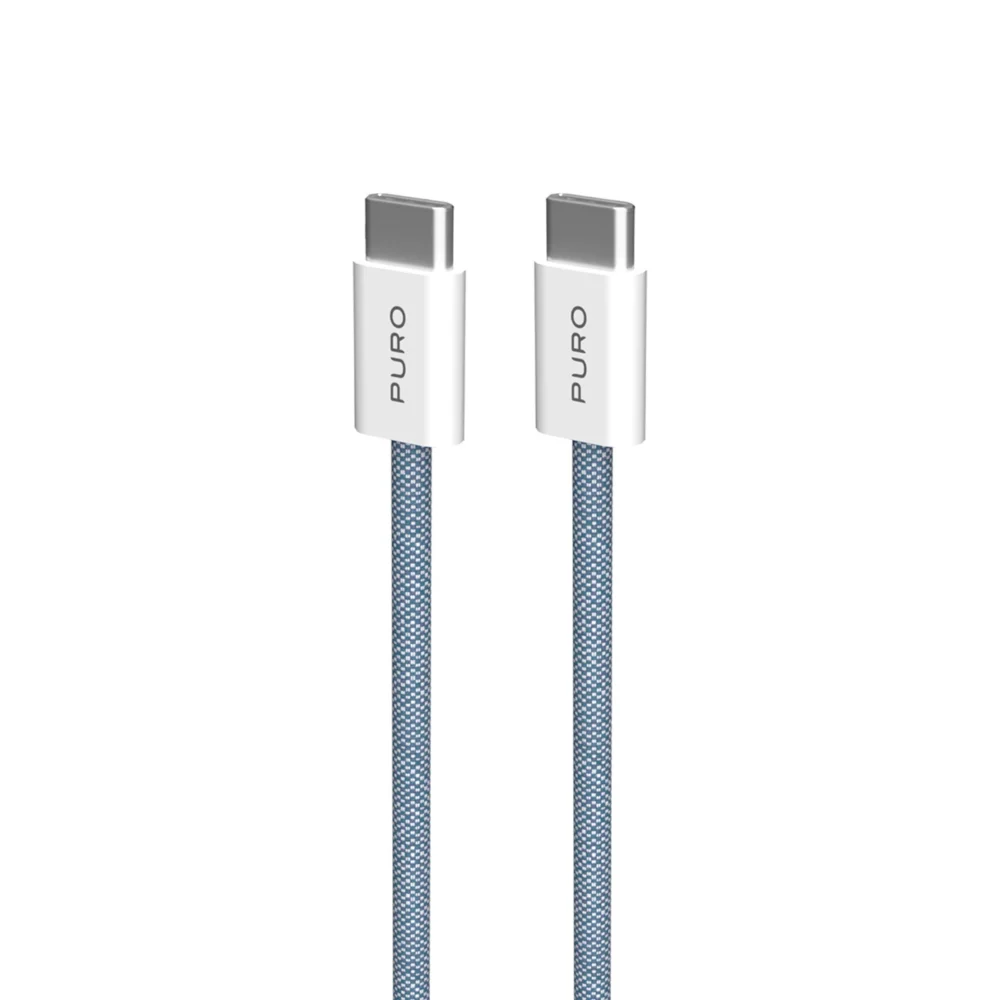 Puro Fabrik 60W USB-C - USB-C Cable 1.5m - Blueeng