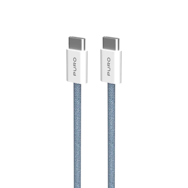 Puro Fabrik 60W USB-C - USB-C Cable 1.5m - Blueeng
