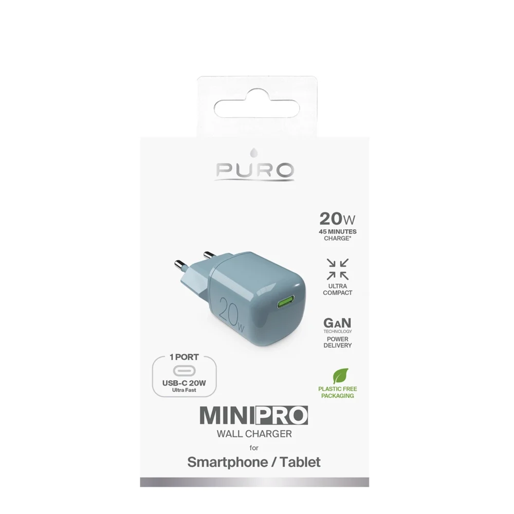 Puro 20W GaN USB-C Wall Charger - Greeneng
