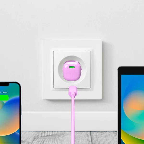 Puro 20W GaN USB-C Wall Charger - Pinkeng