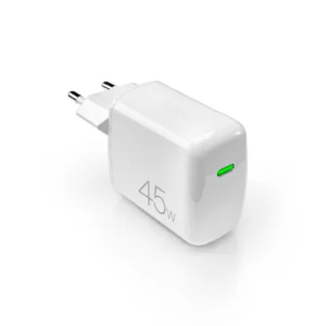 Puro Super Mini 45W PD GaN USB-C Wall Charger - Whiteeng