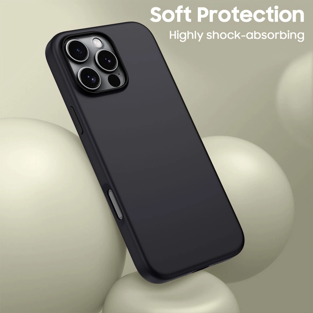 Tech-Protect Silicone MagSafe iPhone 16 Pro Case - Blackeng