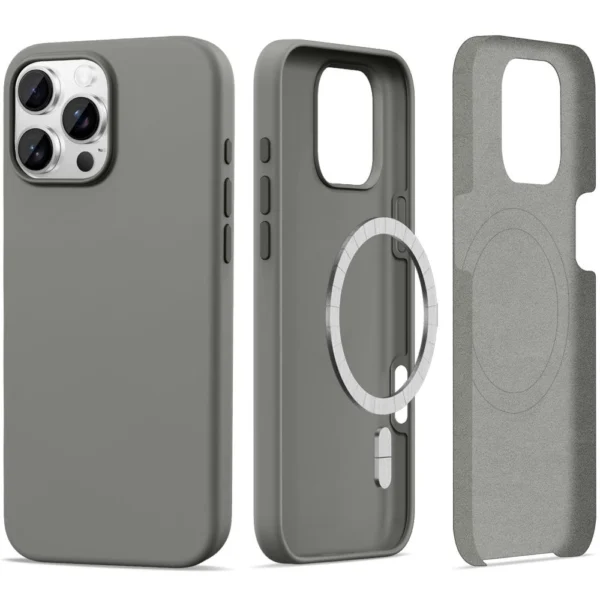 Tech-Protect Silicone MagSafe Case for iPhone 16 Pro Max - Grayeng