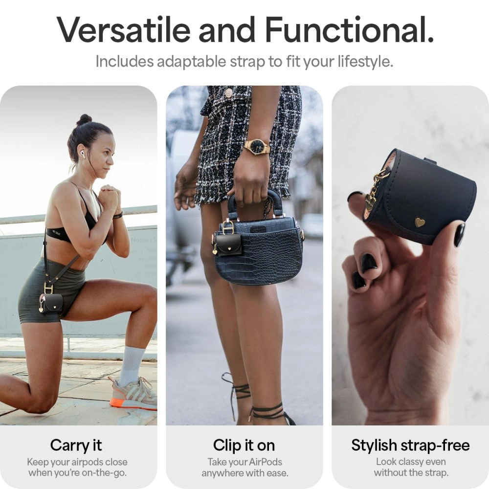 Spigen Cyrill Mini Bag for AirPods 4 - Blackeng