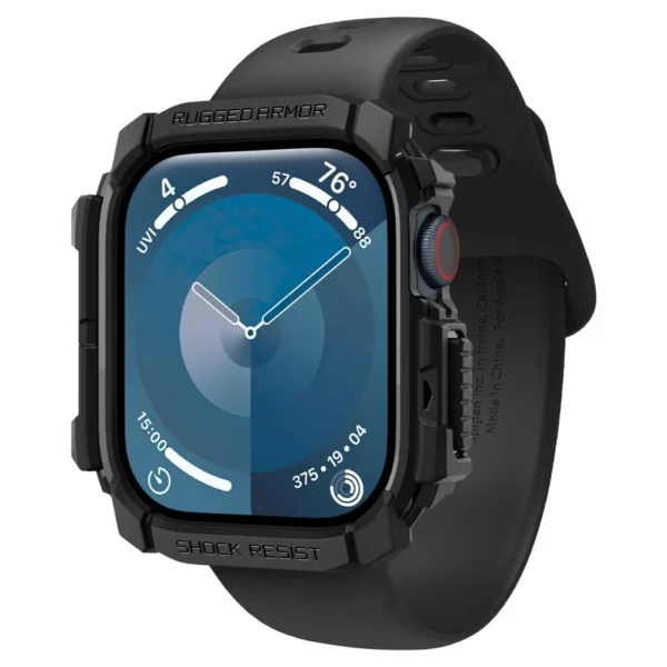 Spigen Rugged Armor Case for Apple Watch 10 46mm - Blackeng