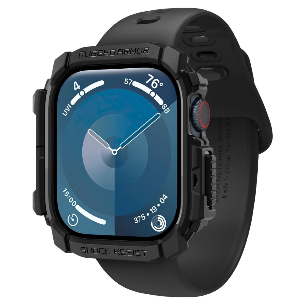 Spigen Rugged Armor Case for Apple Watch 10 46mm - Blackeng