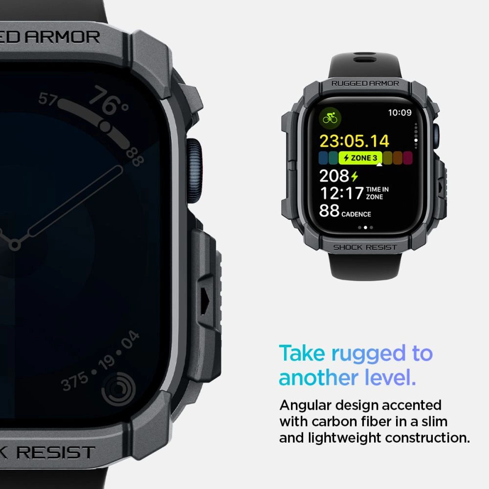 Spigen Rugged Armor Case for Apple Watch 10 46mm - Grayeng