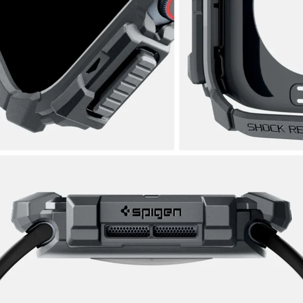 Spigen Rugged Armor Case for Apple Watch 10 46mm - Grayeng