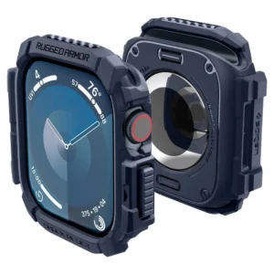 Spigen Rugged Armor Case for Apple Watch 10 46mm - Navy Blueeng