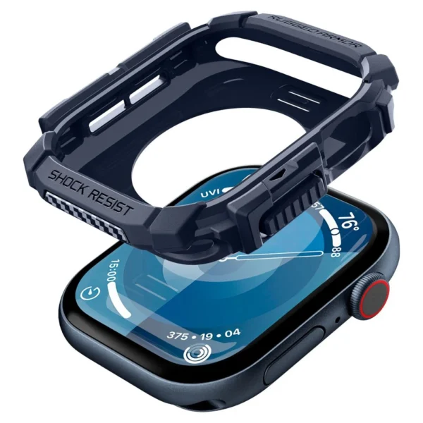 Spigen Rugged Armor Case for Apple Watch 10 46mm - Navy Blueeng