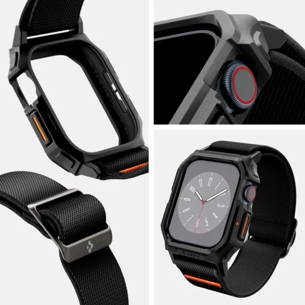 Spigen Lite Fit "PRO" Strap for Apple Watch 10 46mm - Blackeng