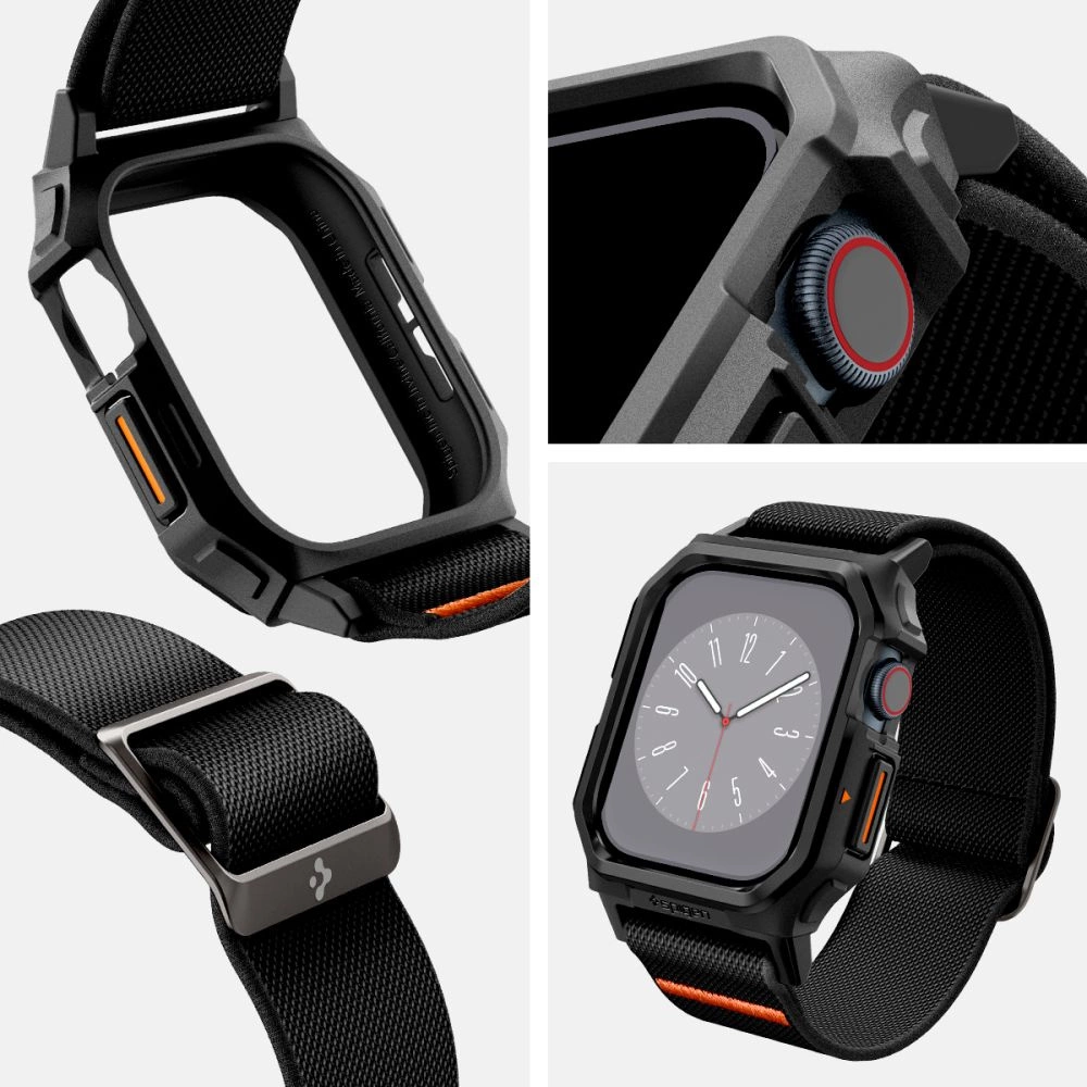 Spigen Lite Fit "PRO" Strap for Apple Watch 10 42mm - Blackeng